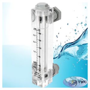 Rotameter 5-35 l/pm panel mount square flowmeter