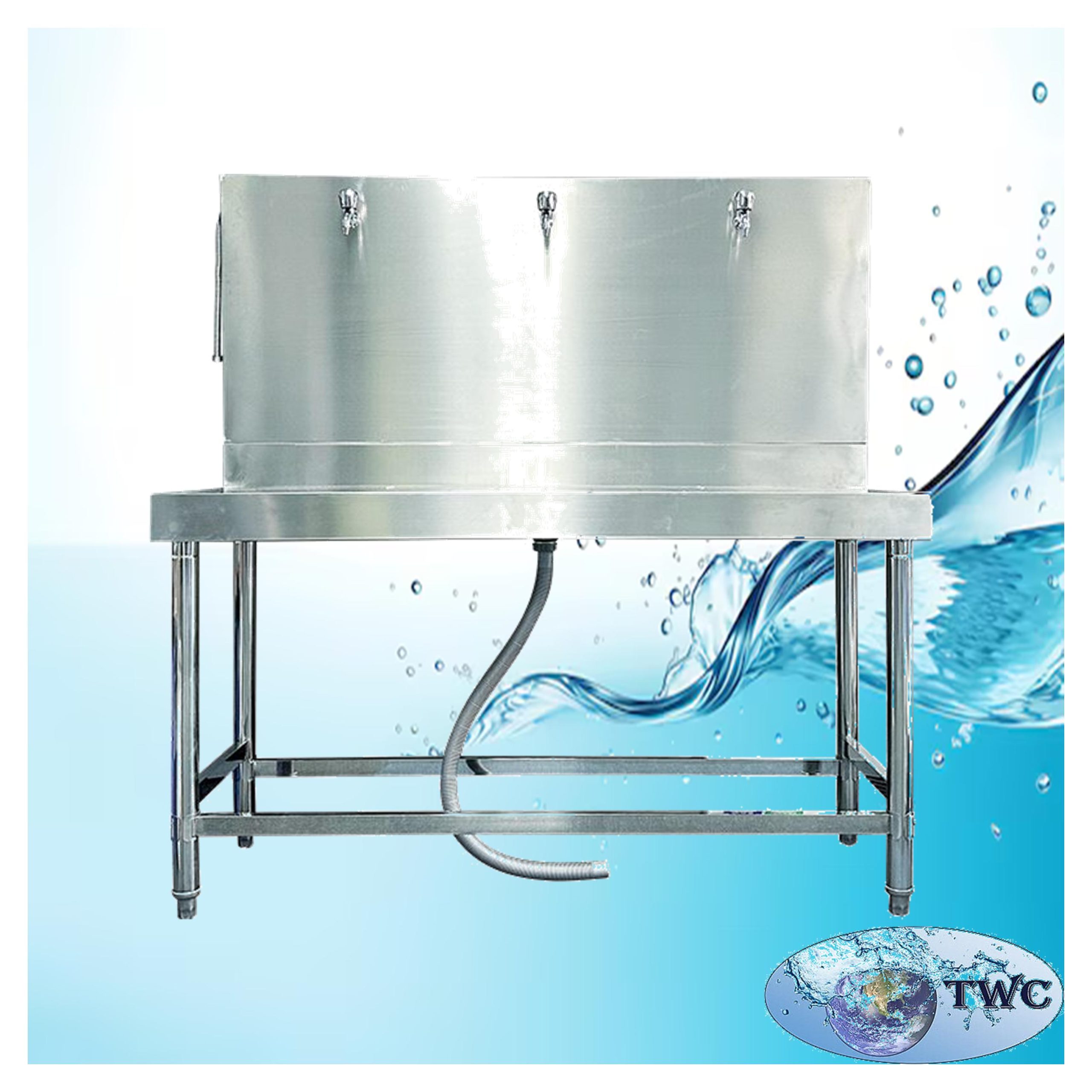Filling table stainless steel 3 taps