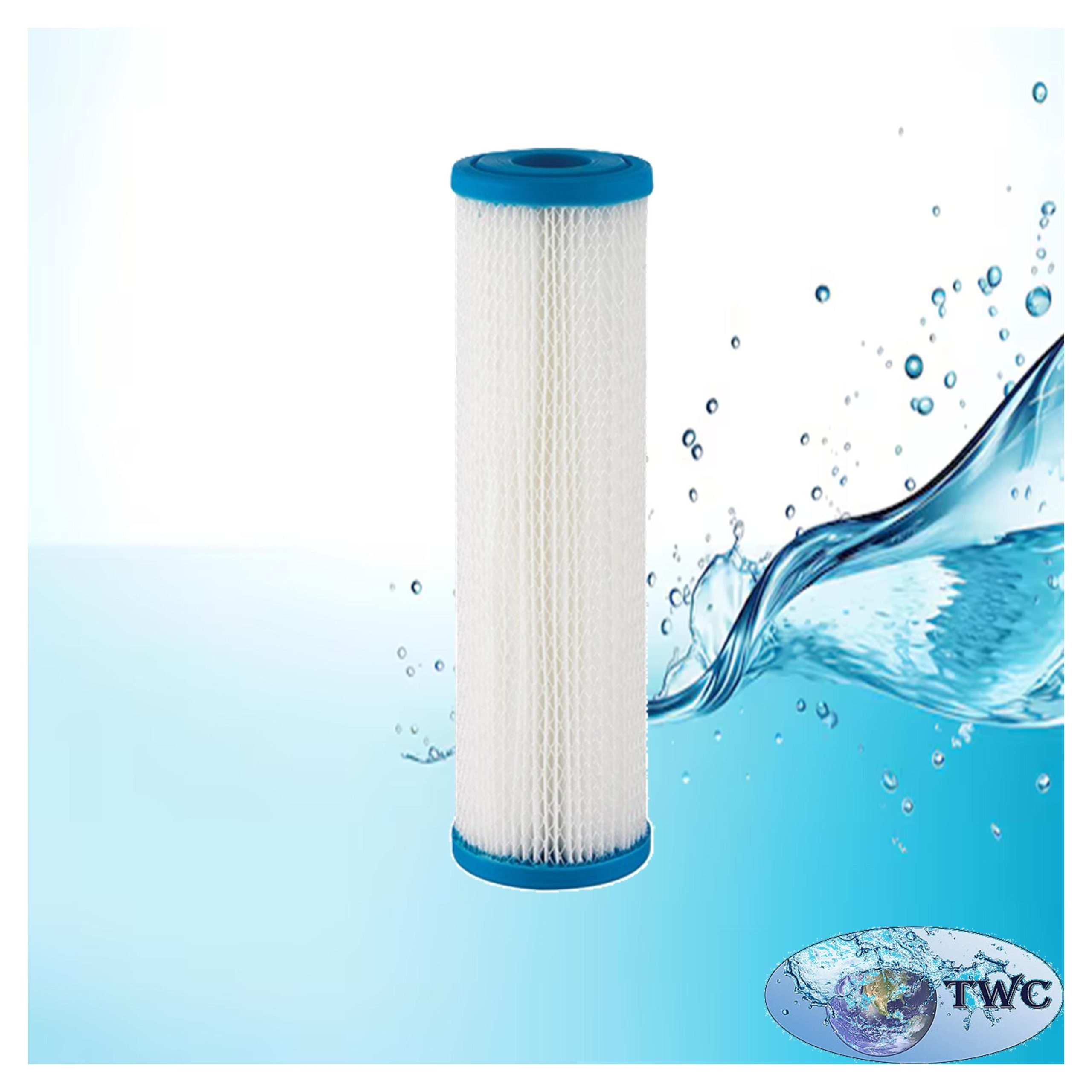 Pleated filter 10 inch standard (Diameter 2,5")
