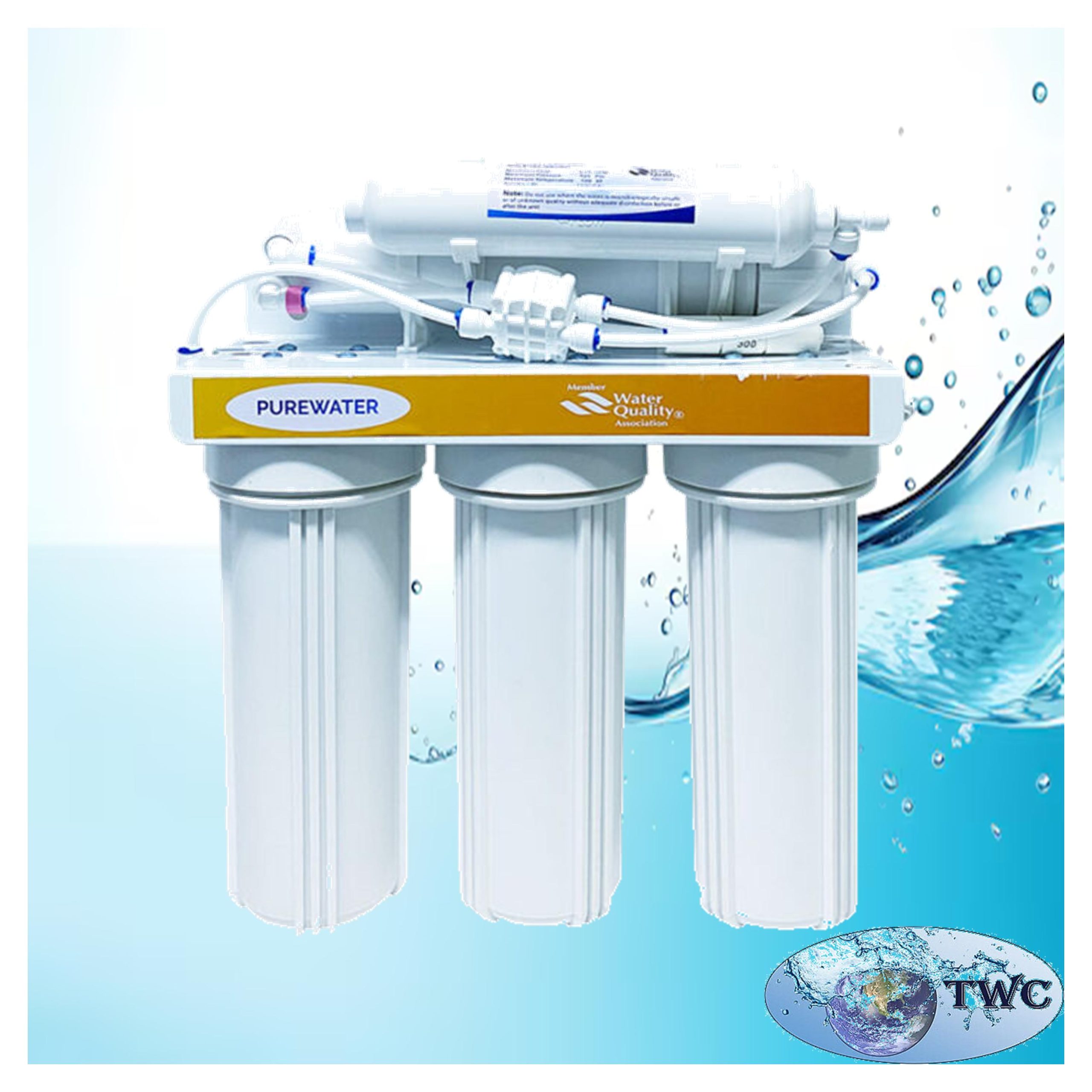 Domestic RO : 75GPD PureWater without pump