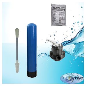 8” pH correction system including calcite