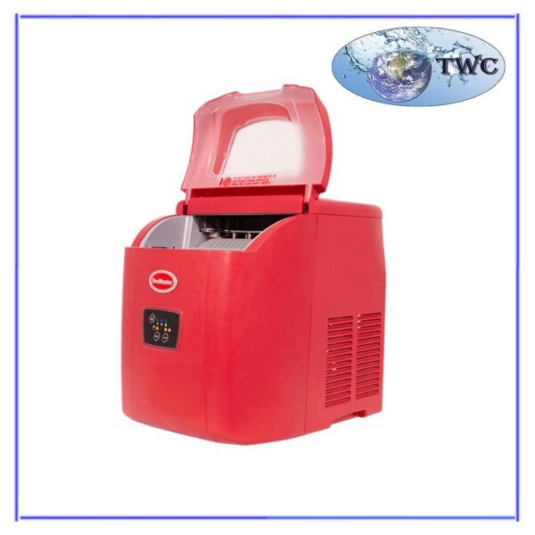 SnoMaster 12kg Tabletop Ice Maker Retro Red 2