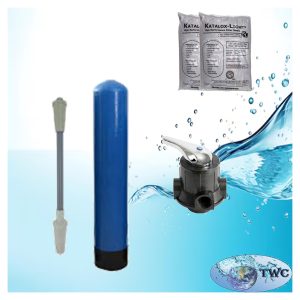 10″ Katalox iron removal system with manual backwash head