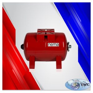 Nema 24 lt horizontal pressure tank