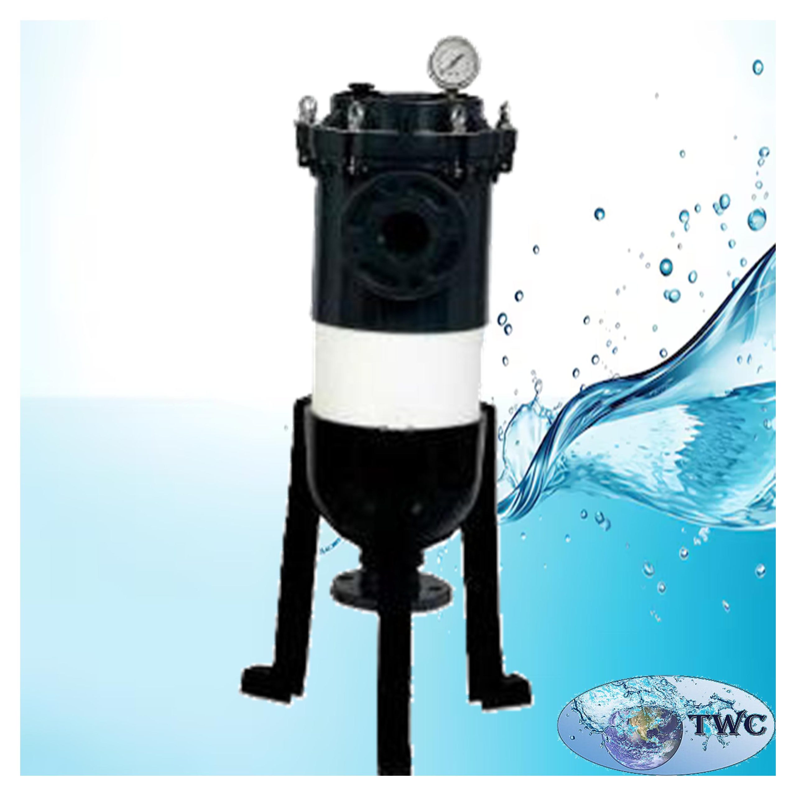 Bag filter housing - uPVC - single L bag