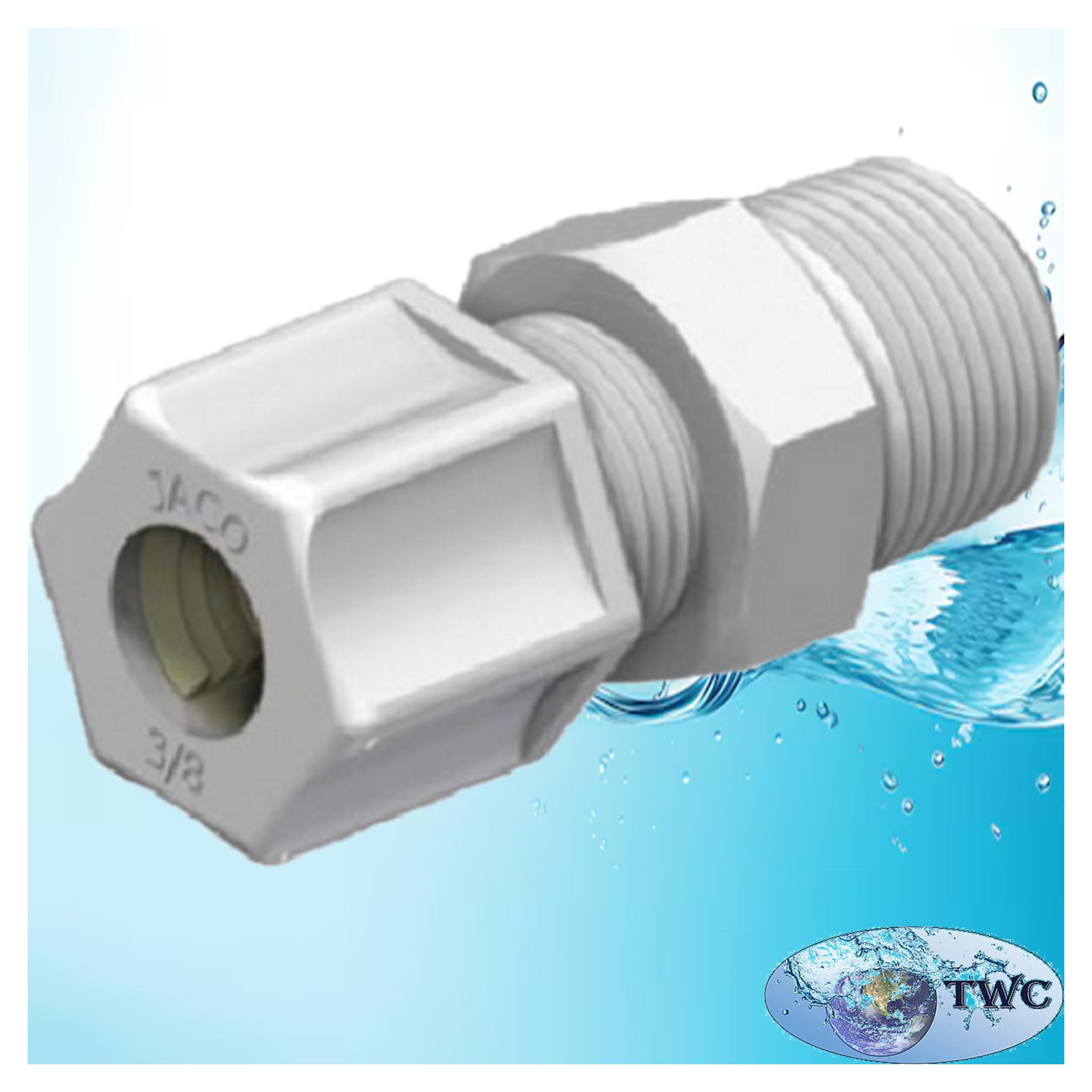 Straight fitting 1/4 " thread 1/4" tube