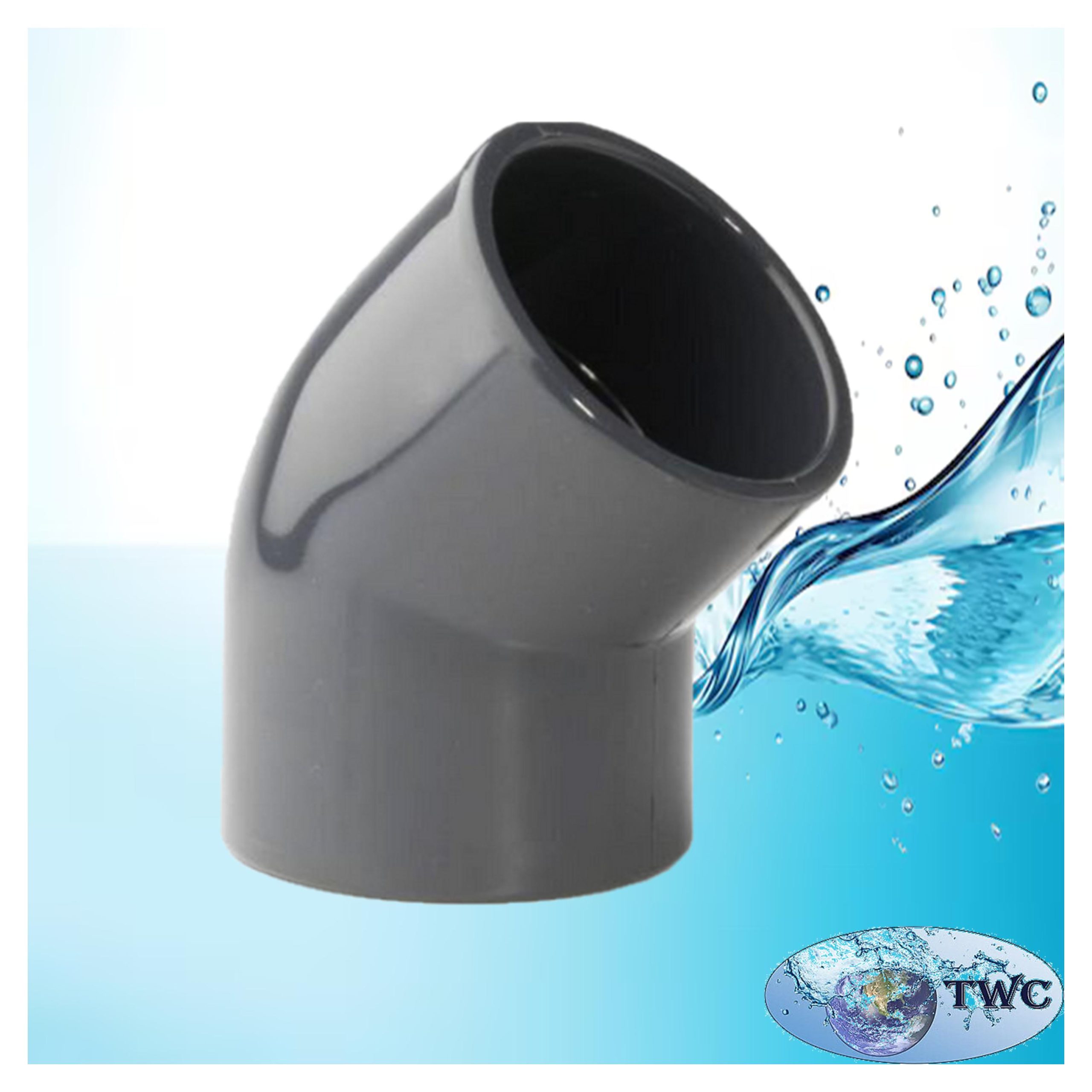 Plain elbow 45° 75mm