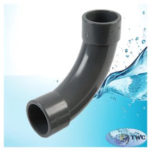 Plain elongated 90 deg bend 90mm