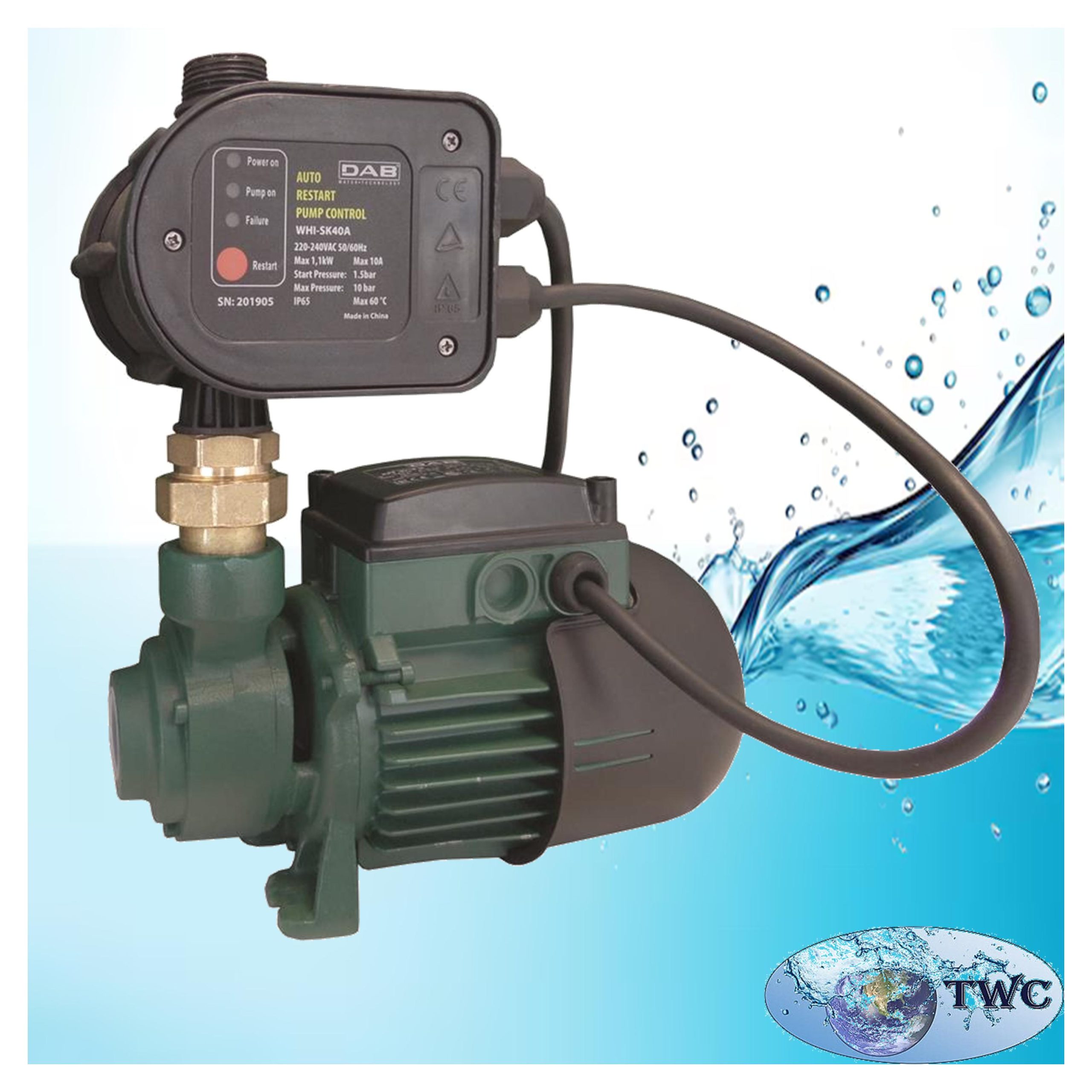 DAB KPF peripheral centrifugal pump with controller 0.37kW