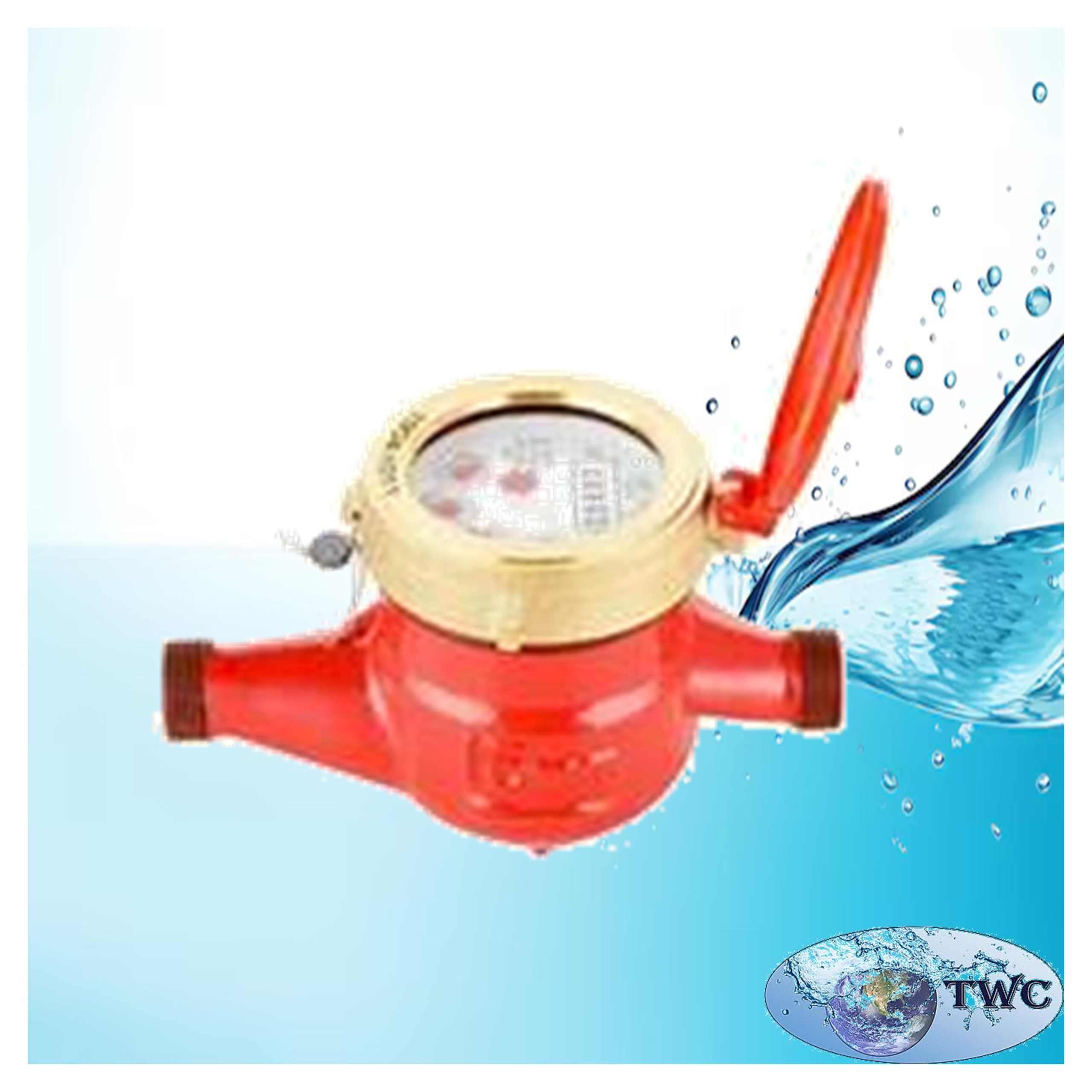 Multi-Jet brass hot water meter - 25mm