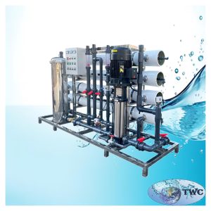 2000LPH RO system – 4 x 4080 membrane – 3 phase pump