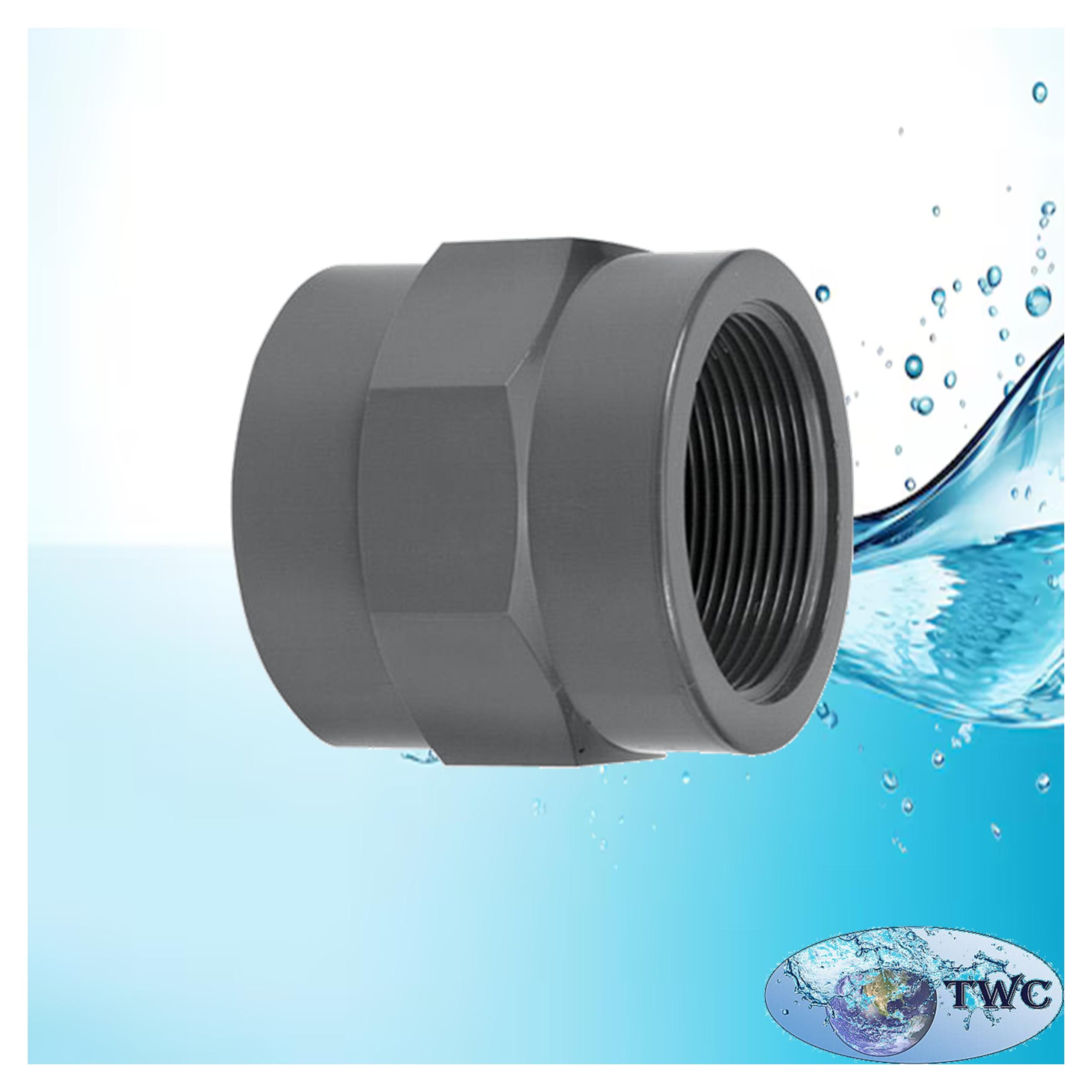 Adaptor socket plain/thread female 25mm x 3/4