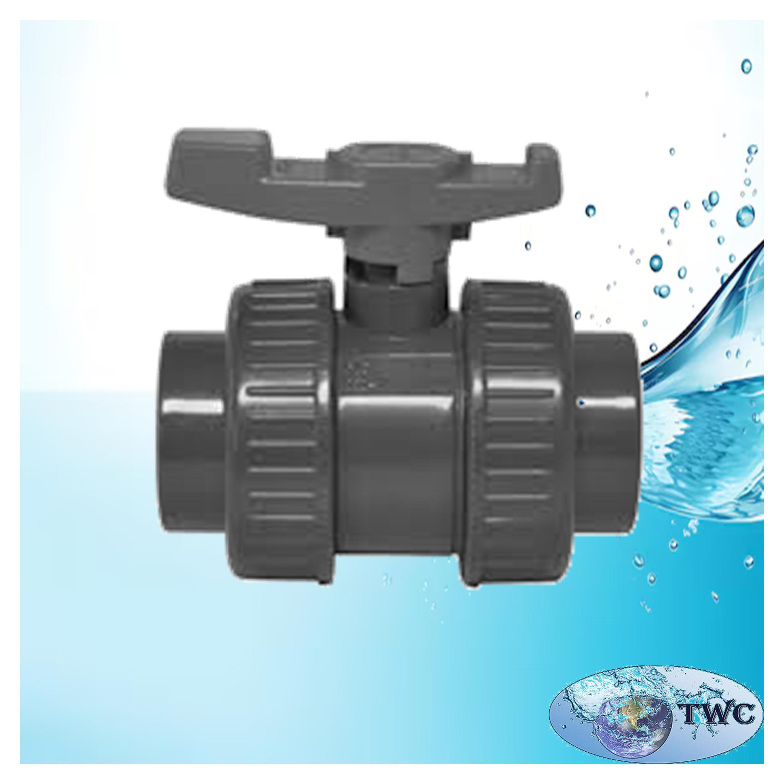Double union ball valve 40mm