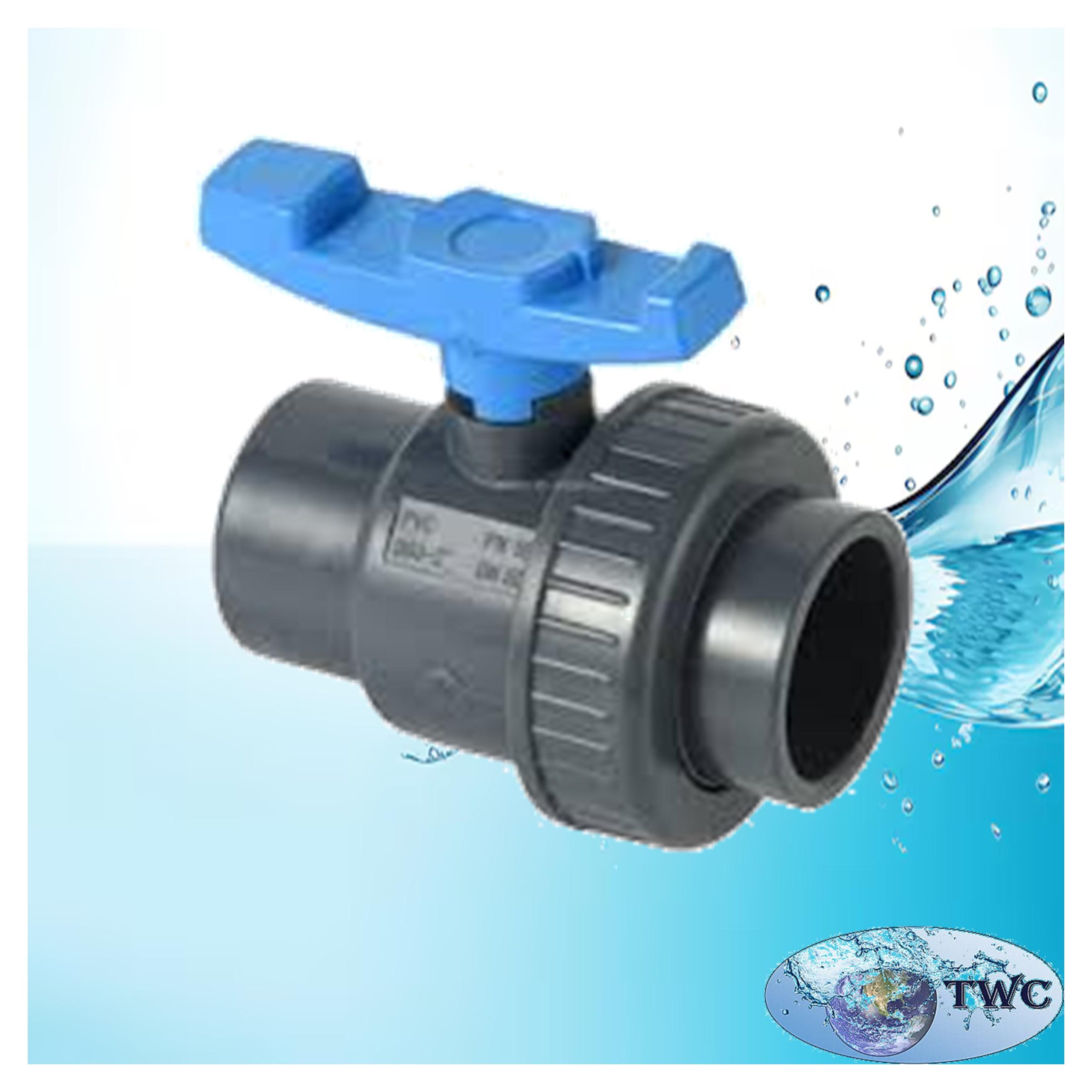 Single union ball valve threaded 4" for water and light chemicals