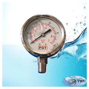 Pressure gauge 0-25 bar bottom mount