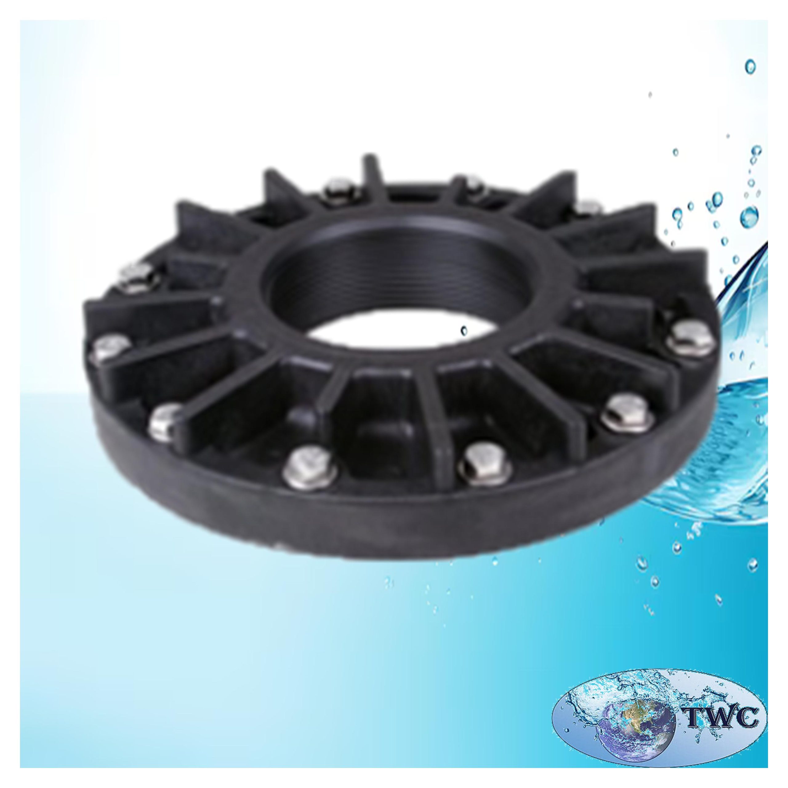 Reducer from 6” flanges to 4” threads