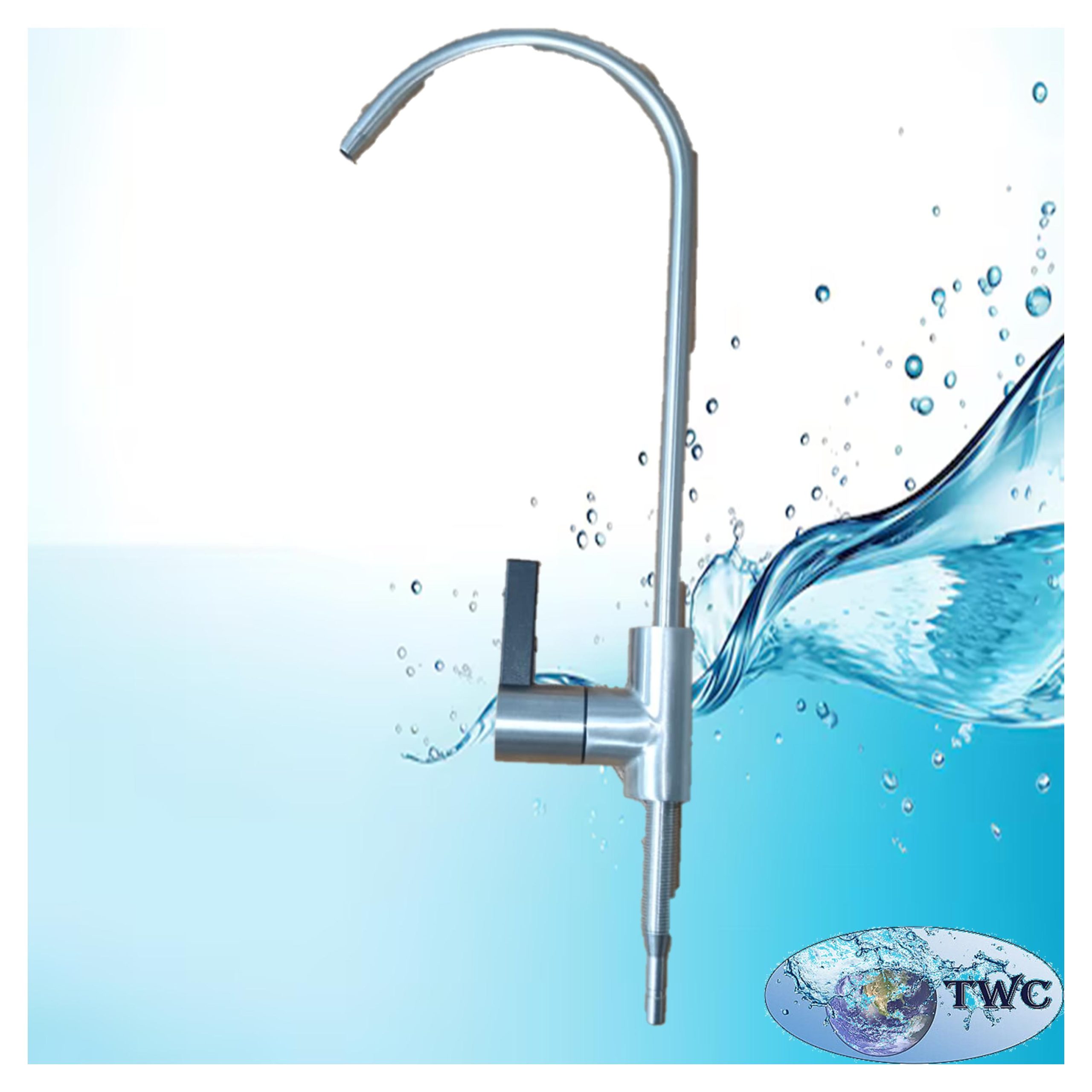 Faucet SS304, single supply line, cold, 1/4"