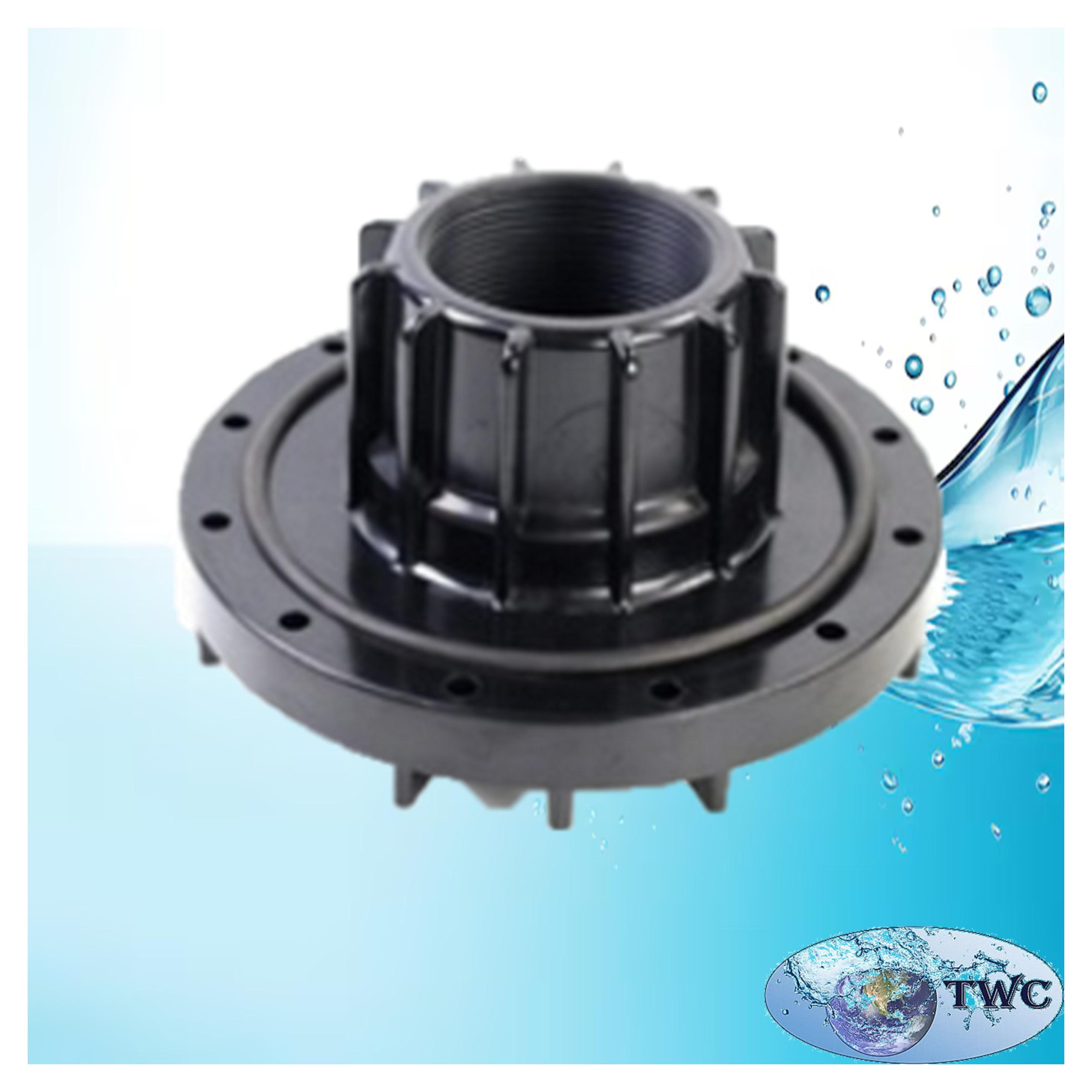 6" Flange adaptor, 3" thread and distributor ports