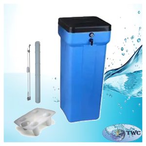 Brine tank 100L, brine well, grid and 434 brine valve