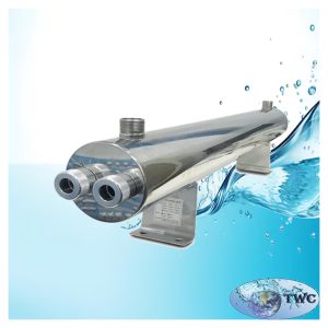 UV reactor, 2 x 55W, 5.5m3/h max, 1”in / out