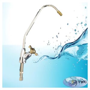 Undersink faucet single supply line 1/4" gold tap