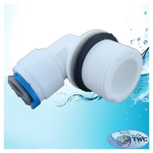 Elbow 3/8" male thread x 1/4" quick connect