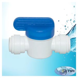 3/8 inch quick-fit ball valve with push-fit connections