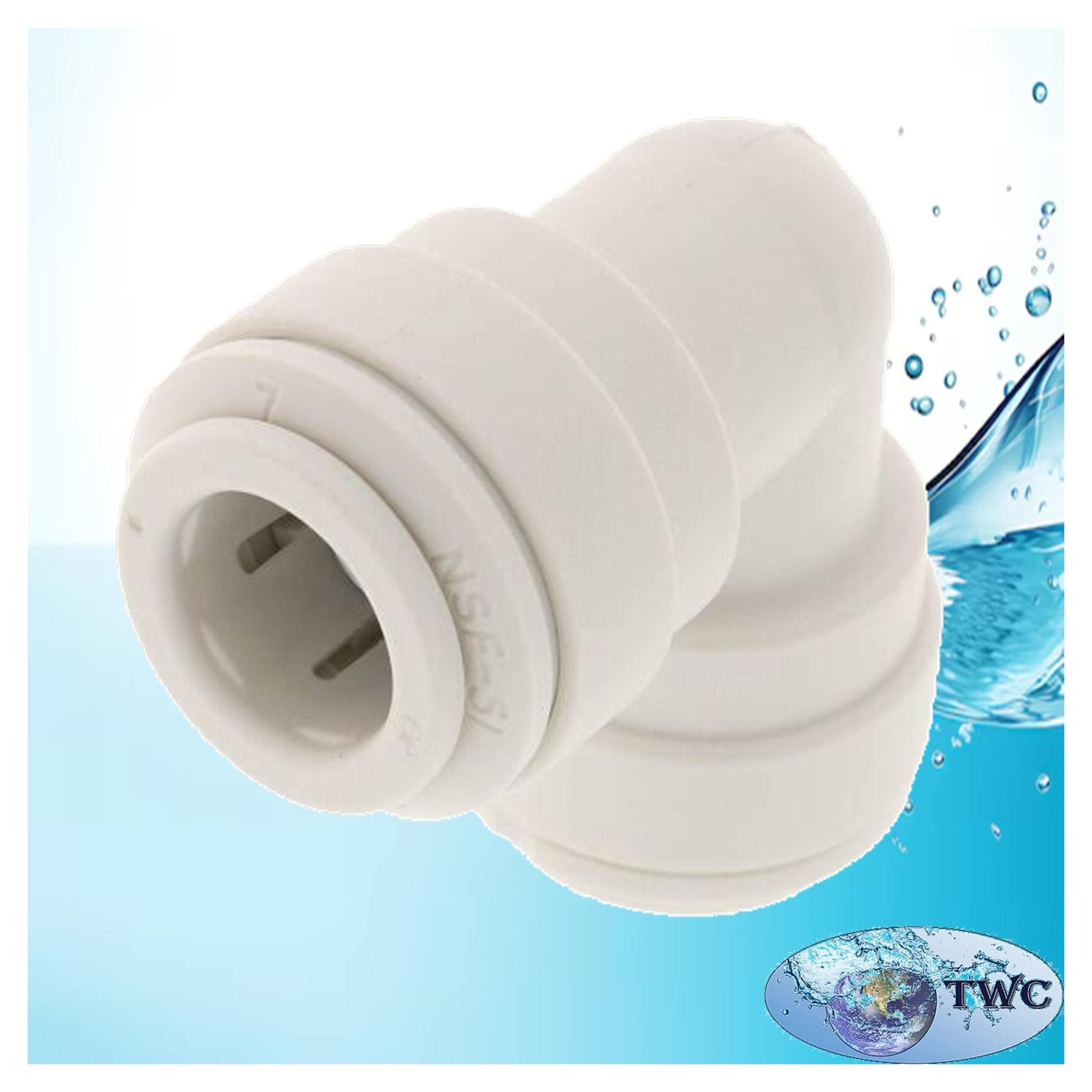 3/8 inch quick-connect 90 degree elbow fitting