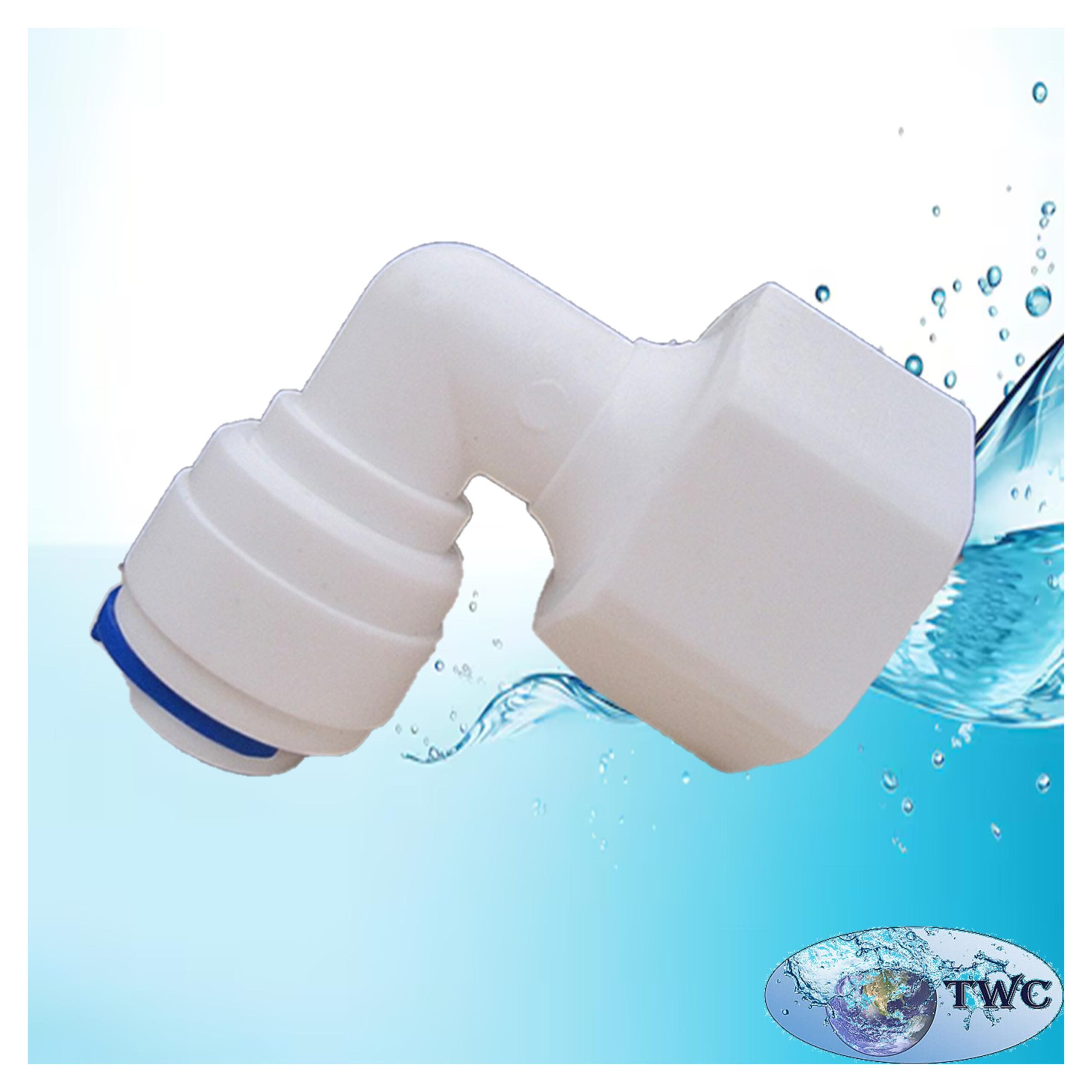 1/2 inch female thread to 3/8 inch quick-connect elbow fitting