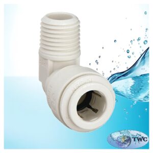 1/4 inch male thread to 1/4 inch quick-connect elbow fitting