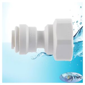 1/2 inch female thread to 3/8 inch quick-connect straight fitting